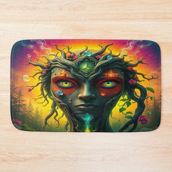 Item preview, Forest Energy Face – Surreal Nature Glow designed and sold by FotoworldEdel.