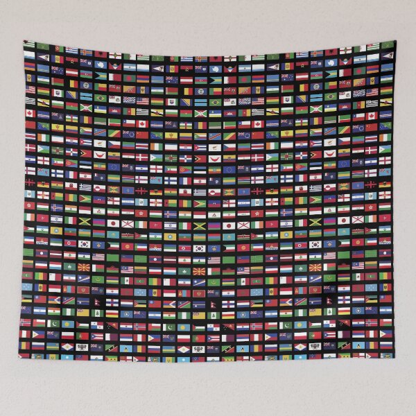 Item preview, World Flags On Black Background designed and sold by Divine Ease.