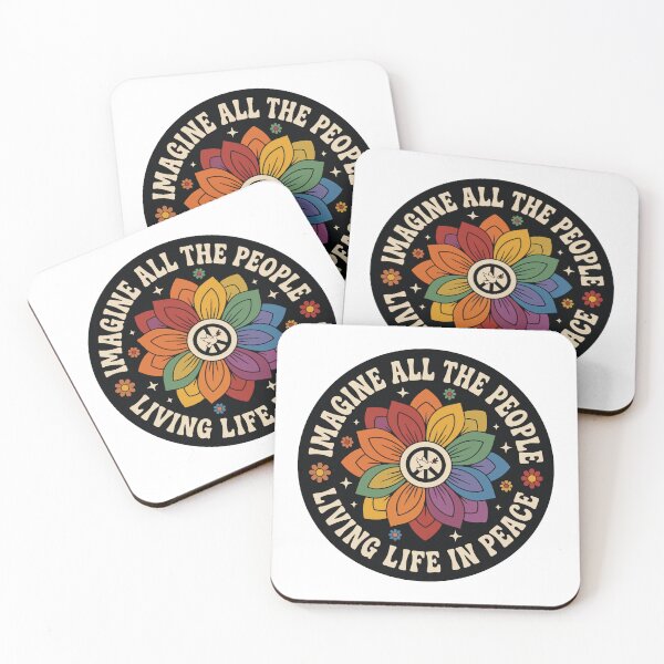 Item preview, Imagine All The People Living Life In Peace - Retro 70s Groovy Peace designed and sold by raedattia.