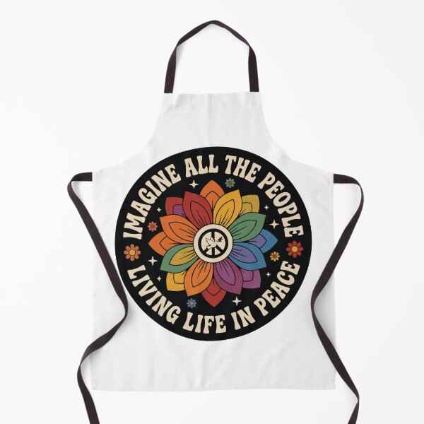 Item preview, Imagine All The People Living Life In Peace - Retro 70s Groovy Peace designed and sold by raedattia.