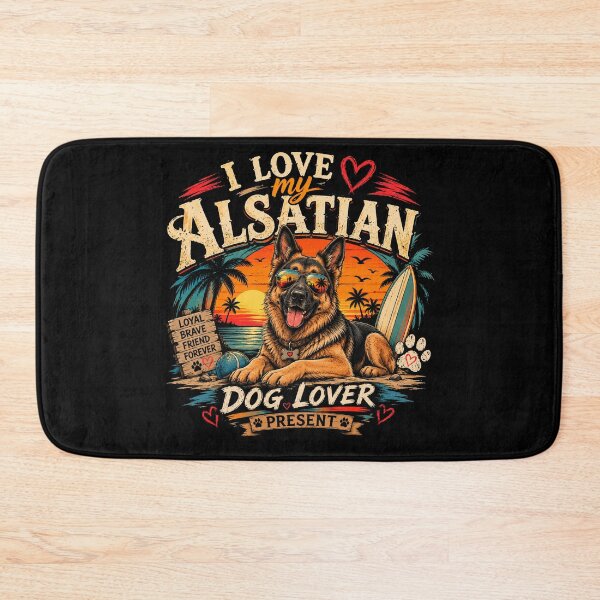 Item preview, I Love My Alsatian Dog Lover Design – Cute German Shepherd Gift T-Shirt & Sticker designed and sold by Artimax-Studio.