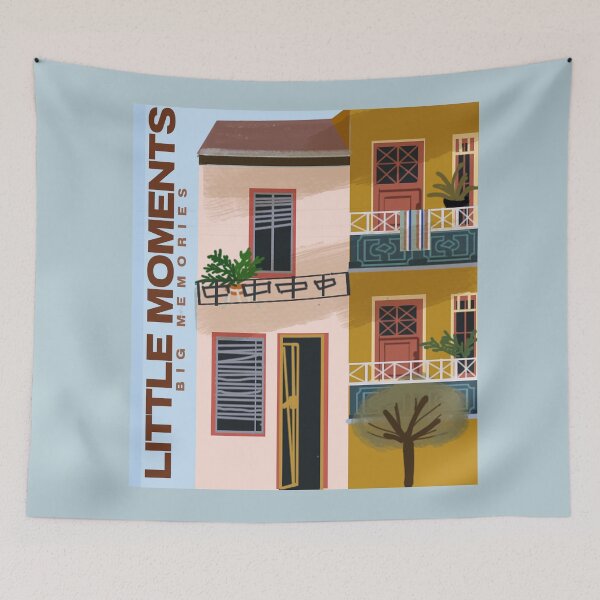 Item preview, Little Moments, Big Memories Vintage House Illustration designed and sold by NONAHEMA.