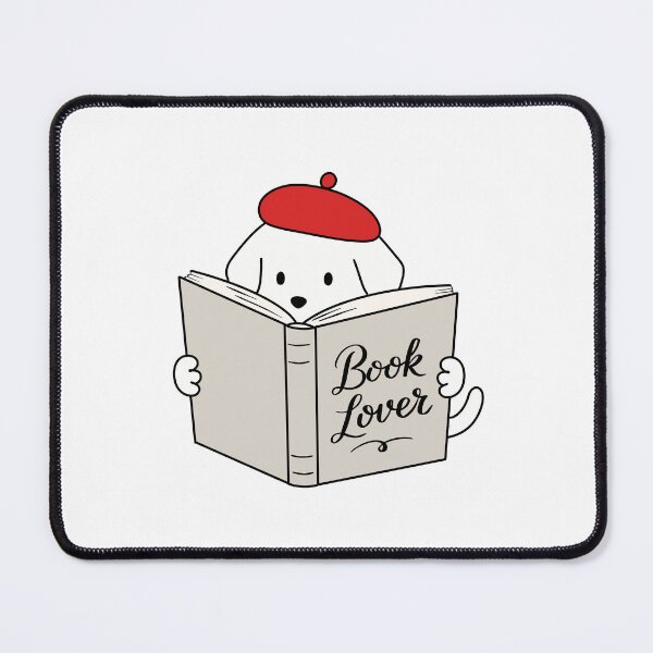 Item preview, Cute Dog Reading a Book - Book Lover Puppy designed and sold by pinkstickstore.