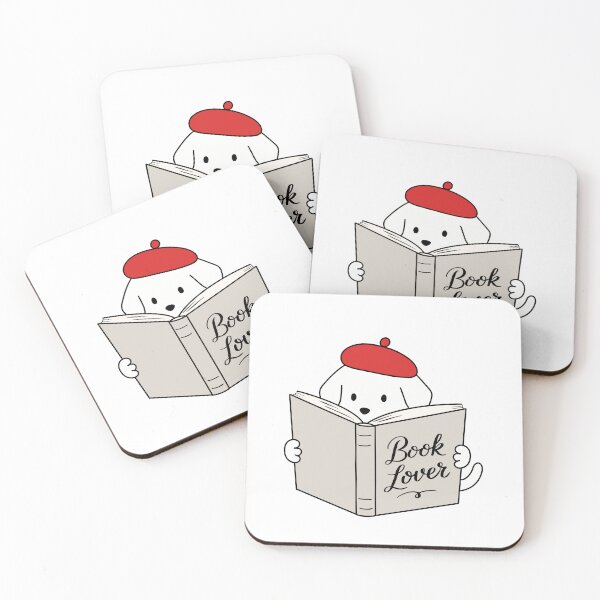 Item preview, Cute Dog Reading a Book - Book Lover Puppy designed and sold by pinkystickstore.