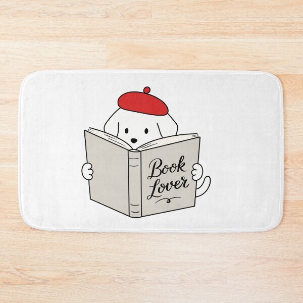 Item preview, Cute Dog Reading a Book - Book Lover Puppy designed and sold by pinkystickstore.