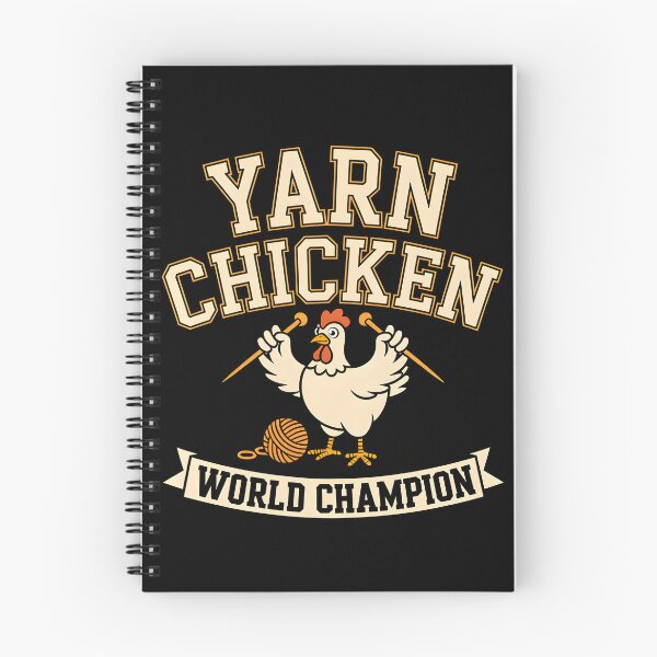 Item preview, Retro Yarn Chicken World Champion Funny Knitting Gift designed and sold by MagicWander.