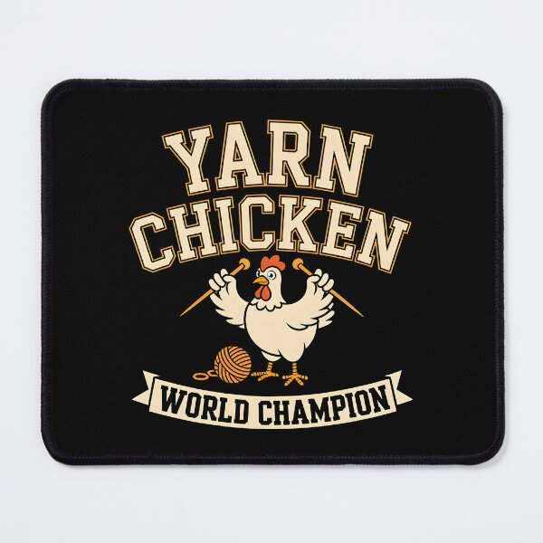 Item preview, Retro Yarn Chicken World Champion Funny Knitting Gift designed and sold by MagicWander.