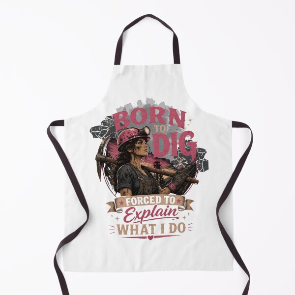 Item preview, Born To Dig | Female Miner | Women in Mining Trades designed and sold by Neurospicy Trolls.