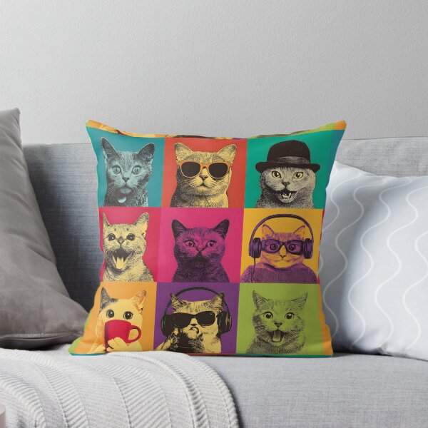 Item preview, Cute Cats Funny Retro Pop Art Cat Lovers Cat Mom Dad designed and sold by SecretDicer.