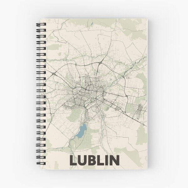 Item preview, Lublin Map designed and sold by MapsNerd.