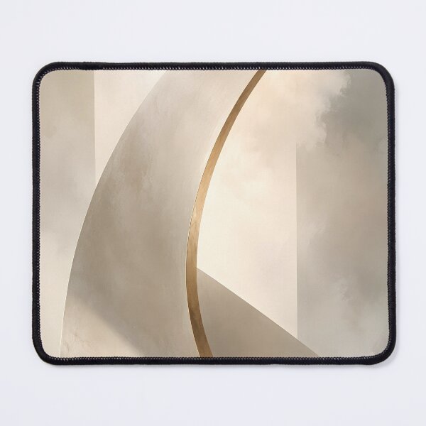 Item preview, Japandi Wall Art, Bone & Gold - Bone and Gold Arc designed and sold by Emily Print.