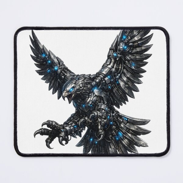 Item preview, Steel Eagle V4 – Cyberpunk Mechanical Eagle | Futuristic Metal Bird | Robotic Predator | Industrial Sci-Fi T-Shirt designed and sold by SteelCoat Studio.