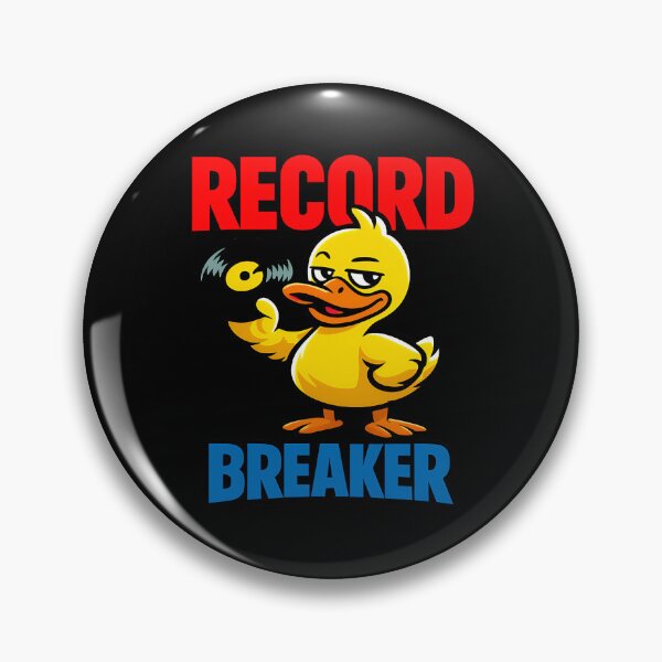 Item preview, Record Breaker Funny Duck Vinyl Music Pun Design designed and sold by TeeTimeTreasure.