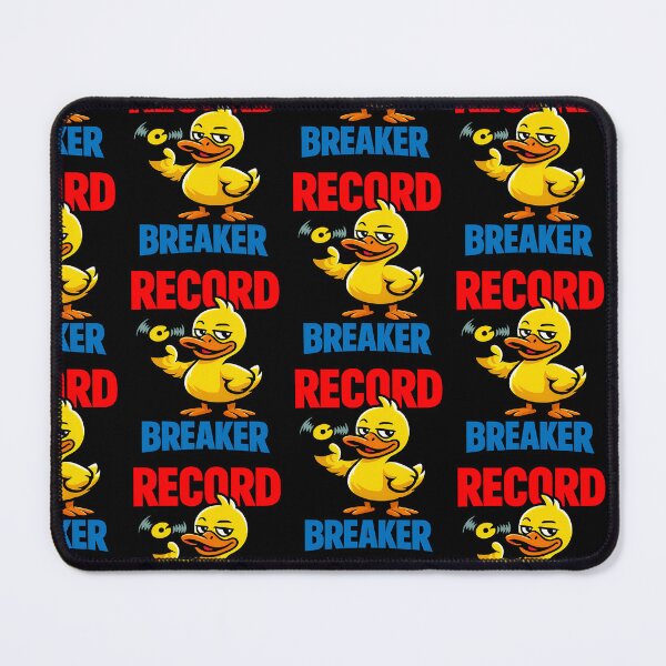 Item preview, Record Breaker Funny Duck Vinyl Music Pun Design designed and sold by TeeTimeTreasure.