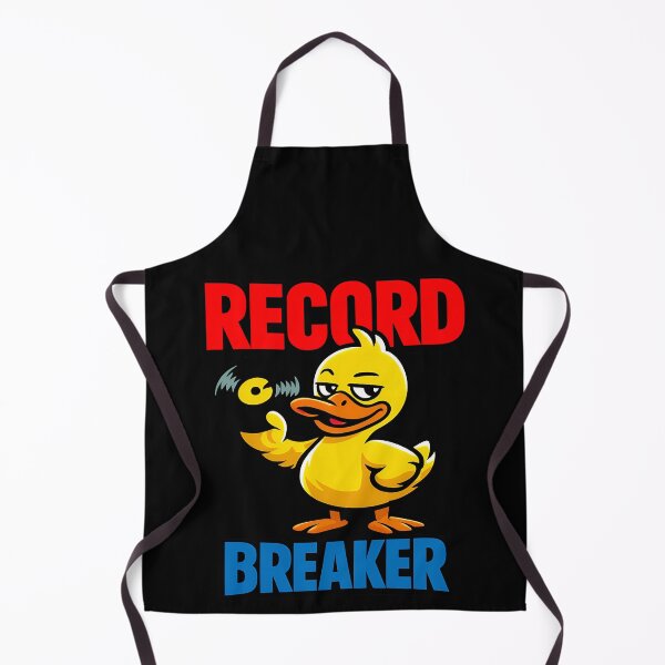Item preview, Record Breaker Funny Duck Vinyl Music Pun Design designed and sold by TeeTimeTreasure.