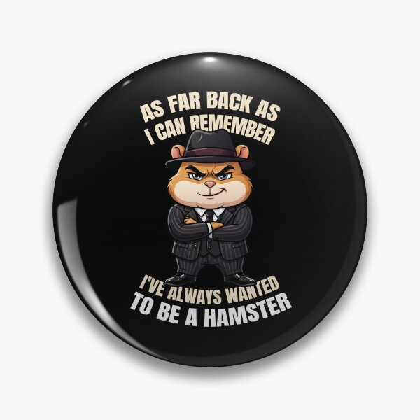 Item preview, Funny Gangster Hamster Shirt As Far Back As I Can Remember Animal Parody Tee designed and sold by Karma Design.