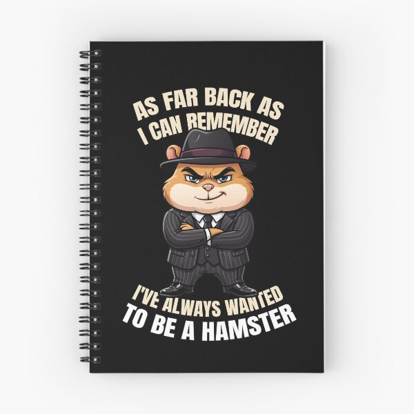 Item preview, Funny Gangster Hamster Shirt As Far Back As I Can Remember Animal Parody Tee designed and sold by Karma Design.