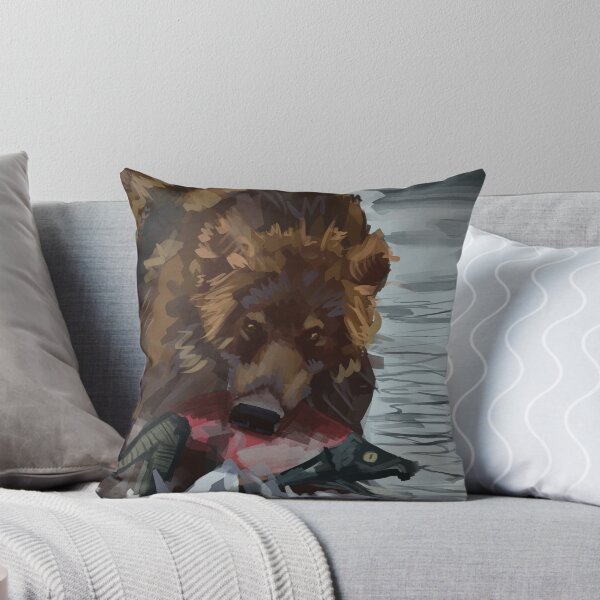 Item preview, Bear hunting in a river | Digital art painting  designed and sold by Lewtradarts.