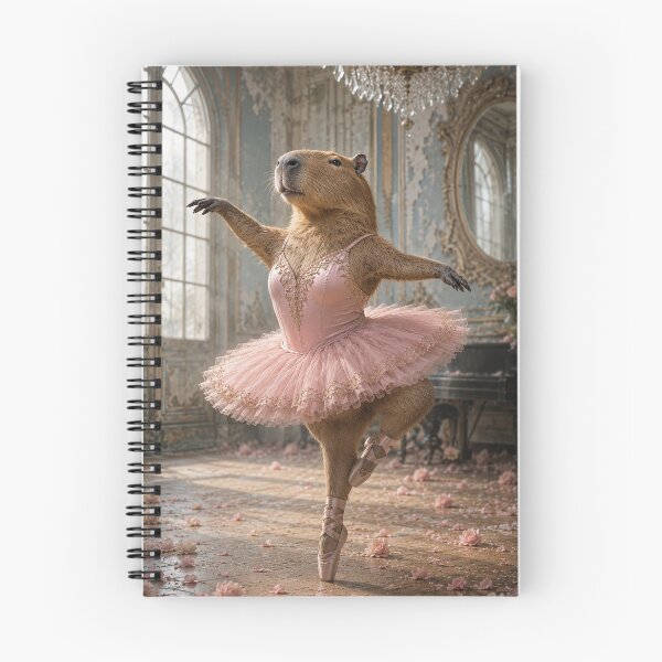 Item preview, Capybara Ballerina in Pink Tutu designed and sold by SUreal Studio.