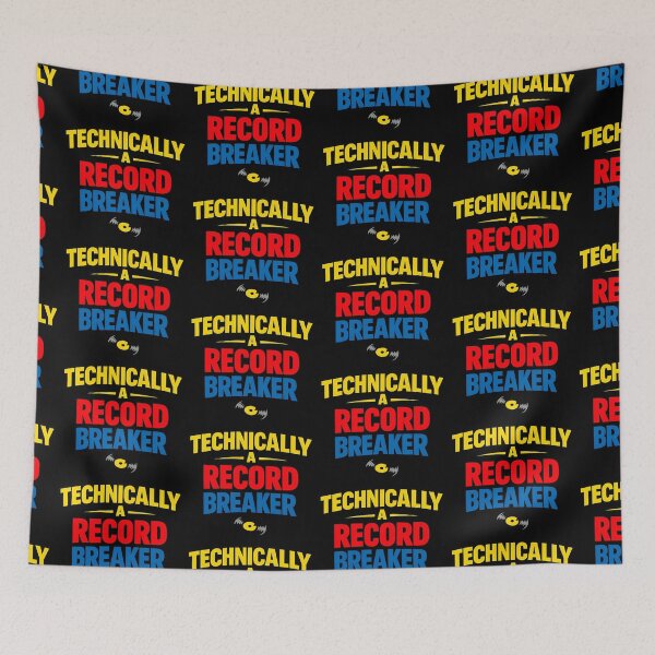 Item preview, Technically A Record Breaker Funny Vinyl Music Pun Design designed and sold by TeeTimeTreasure.