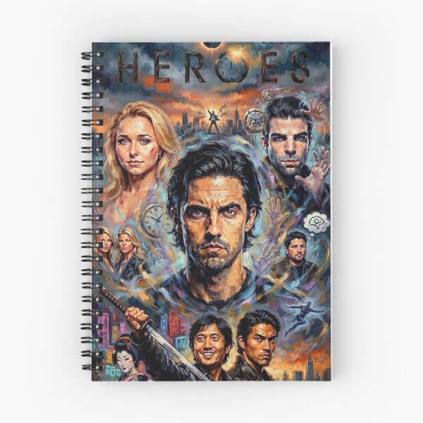 Item preview, Heroes Retro Sci-Fi Supernatural Drama Collage Tribute Art Poster designed and sold by Art's Diner.