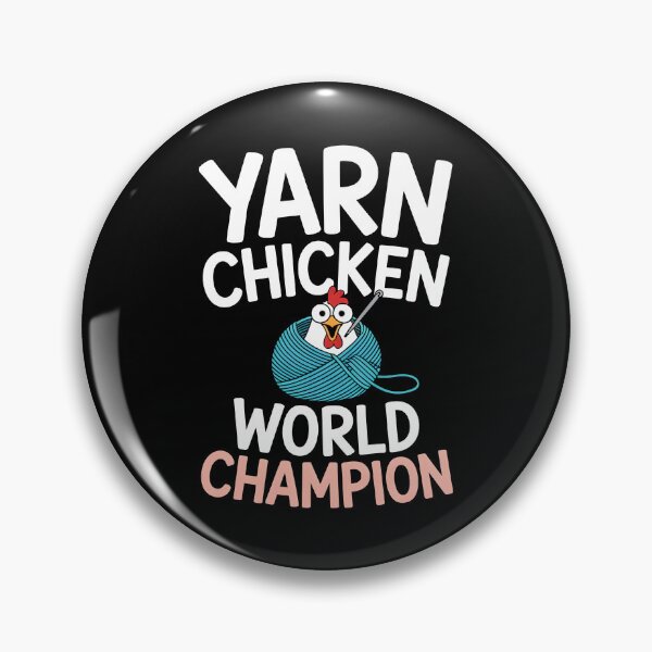 Item preview, Cute Yarn Chicken World Champion Funny Crochet Gift designed and sold by MagicWander.