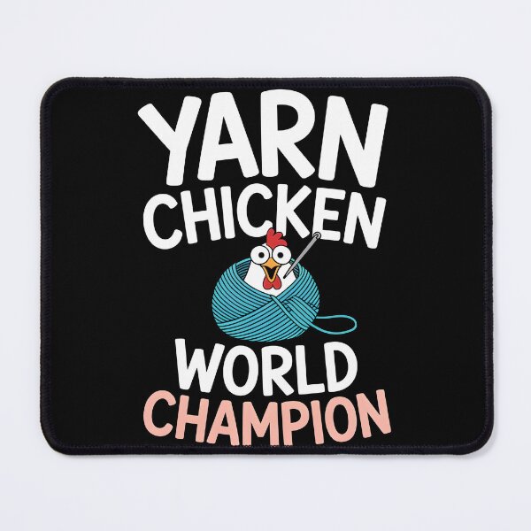 Item preview, Cute Yarn Chicken World Champion Funny Crochet Gift designed and sold by MagicWander.