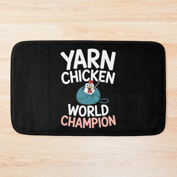Item preview, Cute Yarn Chicken World Champion Funny Crochet Gift designed and sold by MagicWander.