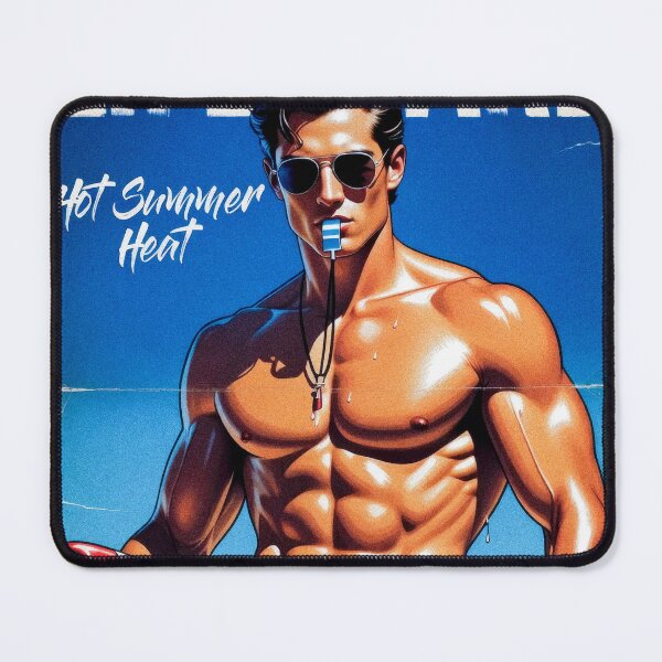Item preview, Lifeguard Hot Summer Heat Vintage Poster Art designed and sold by ZhivanCrimson.