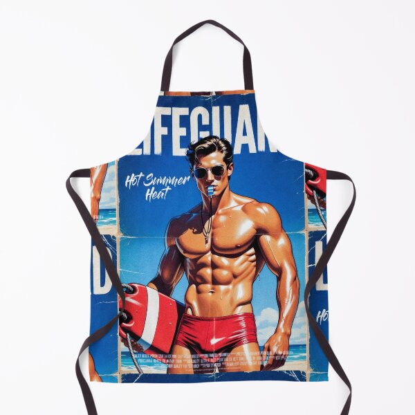 Item preview, Lifeguard Hot Summer Heat Vintage Poster Art designed and sold by ZhivanCrimson.