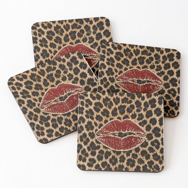 Item preview, Lápiz labial rojo con estampado de leopardo designed and sold by Quiet Sun.