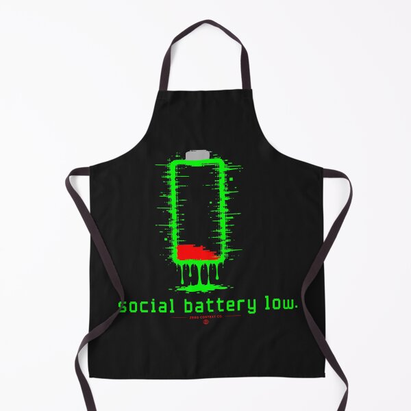 Item preview, Social Battery Low – Glitch Battery Digital Decay Streetwear Graphic designed and sold by ZeroContextCo.