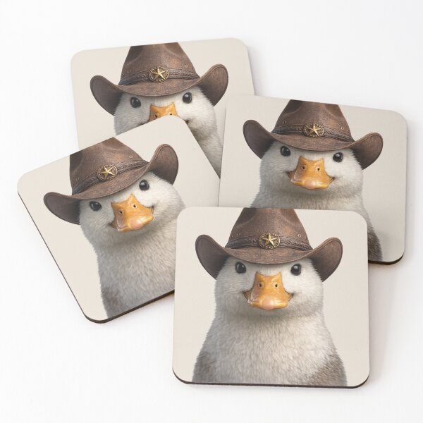 Item preview, Cute Duck Wearing Cowboy Hat Portrait designed and sold by BagFactoryUK.