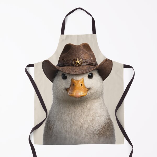 Item preview, Cute Duck Wearing Cowboy Hat Portrait designed and sold by BagFactoryUK.