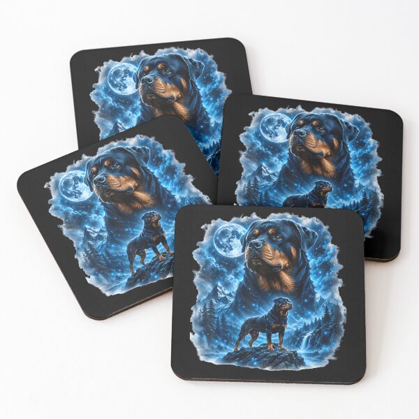 Item preview, Epic Rottweiler Moonlit Fantasy Dog Lover designed and sold by Mdcazeem.