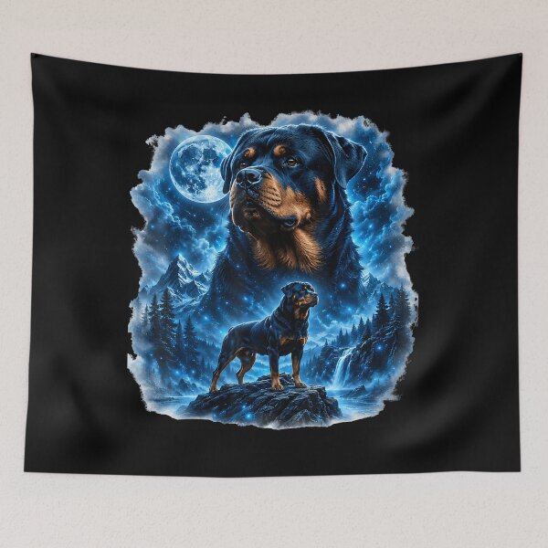 Item preview, Epic Rottweiler Moonlit Fantasy Dog Lover designed and sold by Mdcazeem.