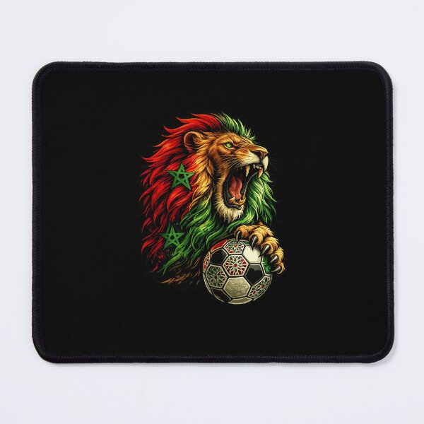 Item preview, Moroccan Atlas Lion Football Mascot designed and sold by Witty Moon.
