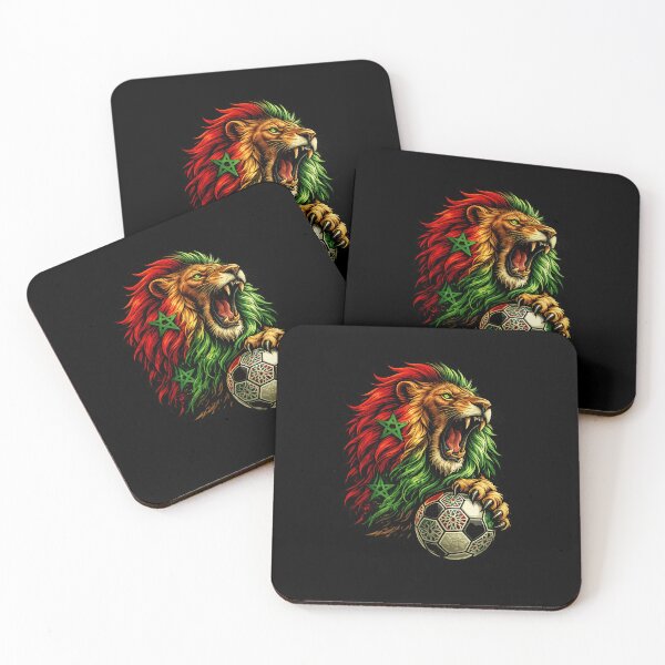 Item preview, Moroccan Atlas Lion Football Mascot designed and sold by Witty Moon.