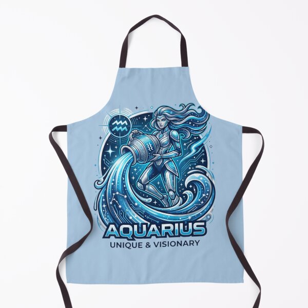 Item preview, Aquarius Daily Horoscope | Unique & Visionary Water Bearer | Aquarius Zodiac Sign | Celestial Astrology Art | Aquarius Birthday Gift designed and sold by Bhaskar Digital Art.