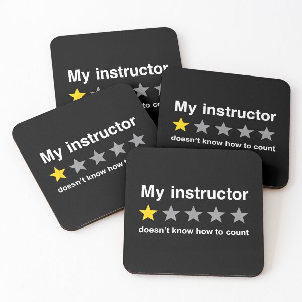 Item preview, My Instructor Does Not Know How To Count Funny One Star Rating designed and sold by StanaLuis.