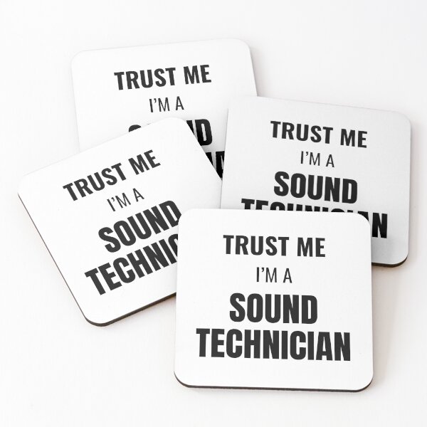 Item preview, Trust Me I'm a Sound Technician (Black) designed and sold by ShipCrewNation.