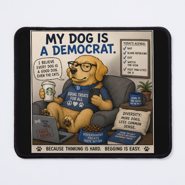 Item preview, My Dog is a Democrat, Funny Political, Sarcastic  T shirts for Everyone designed and sold by OlaZ12.