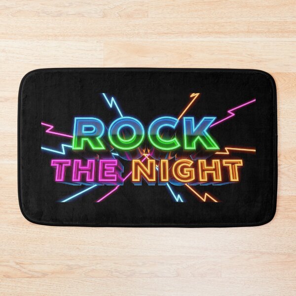 Item preview, Rock The Night Nrock the nighteon Retro Electric Rocker Typography designed and sold by DigitalArtx-com.