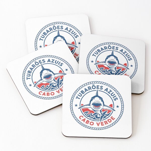 Item preview, Tubarões Azuis Cape Verde Vintage Badge Design designed and sold by Jack n' Sally's.