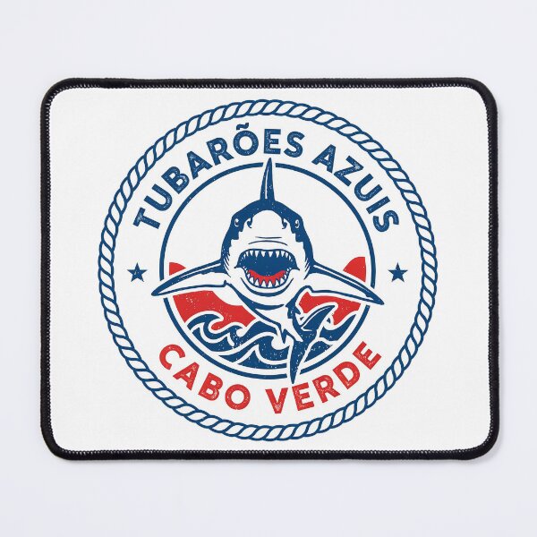 Item preview, Tubarões Azuis Cape Verde Vintage Badge Design designed and sold by Jack n' Sally's.