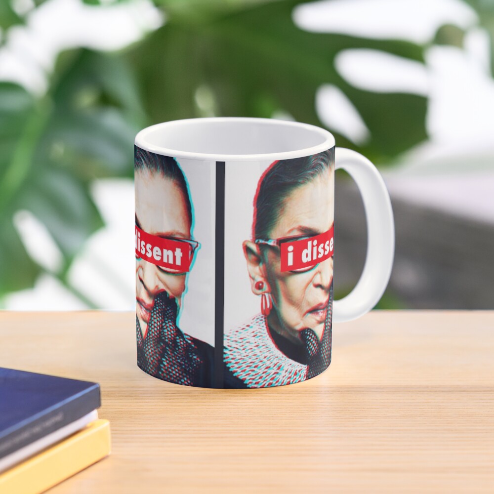 Ruth Bader Ginsburg I Dissent 3d Mug