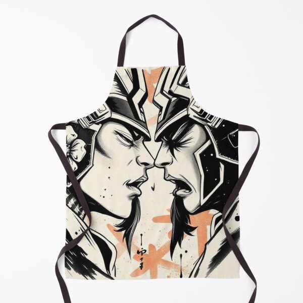 Item preview, Two Samurai Facing Head to Head in Japanese Style designed and sold by RAISC.