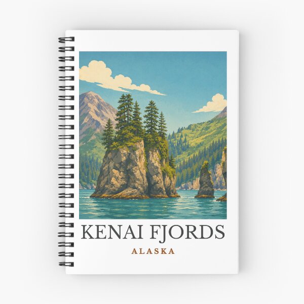 Item preview, Kenai Fjords - Alaska designed and sold by GoodOldVintage.
