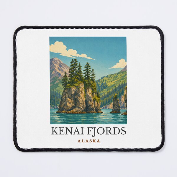 Item preview, Kenai Fjords - Alaska designed and sold by GoodOldVintage.