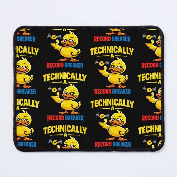 Item preview, Technically A Record Breaker Funny Duck Vinyl Pun Design designed and sold by TeeTimeTreasure.